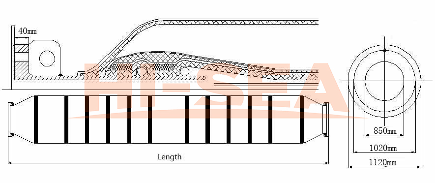 DN850 Dredge Self Floating Hose